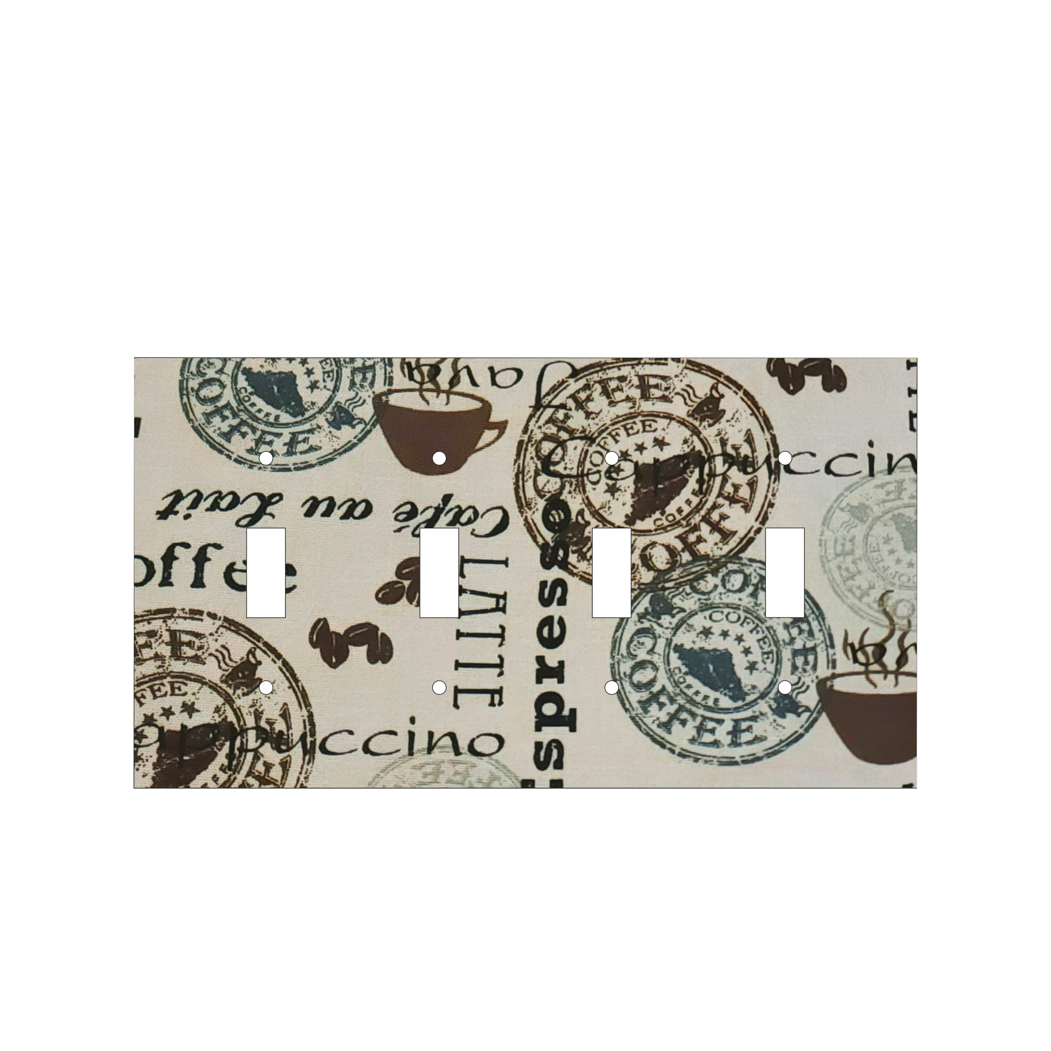 Vintage Café Postcard Decorative Switch Cover Collection | Coffee House Charm
