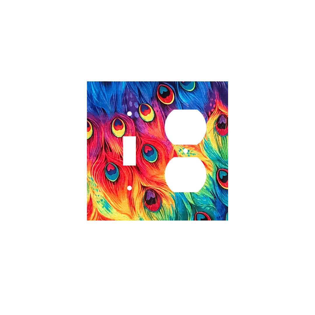 Royal Jewel Peacock Pride Switch Cover