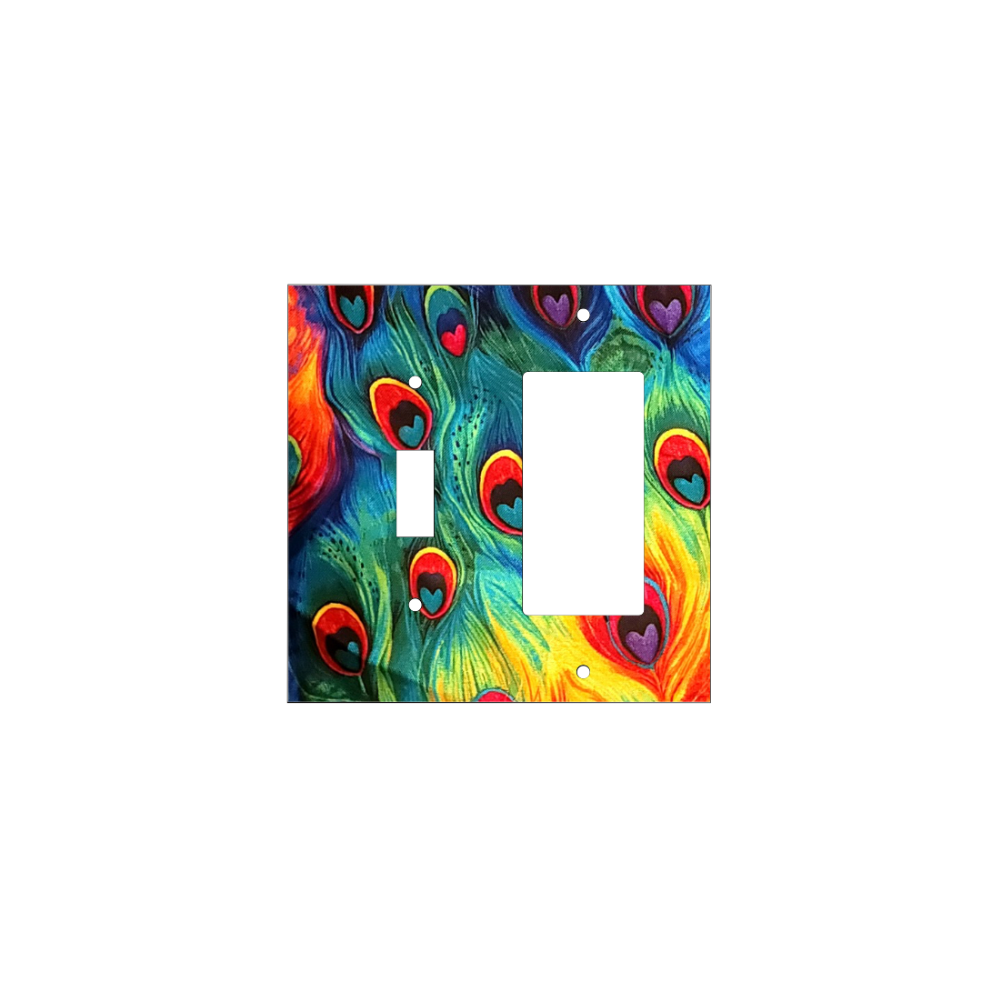 Royal Jewel Peacock Pride Switch Cover