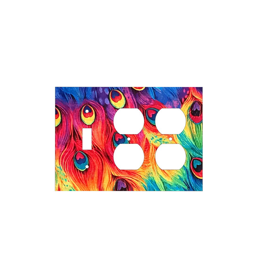 Royal Jewel Peacock Pride Switch Cover