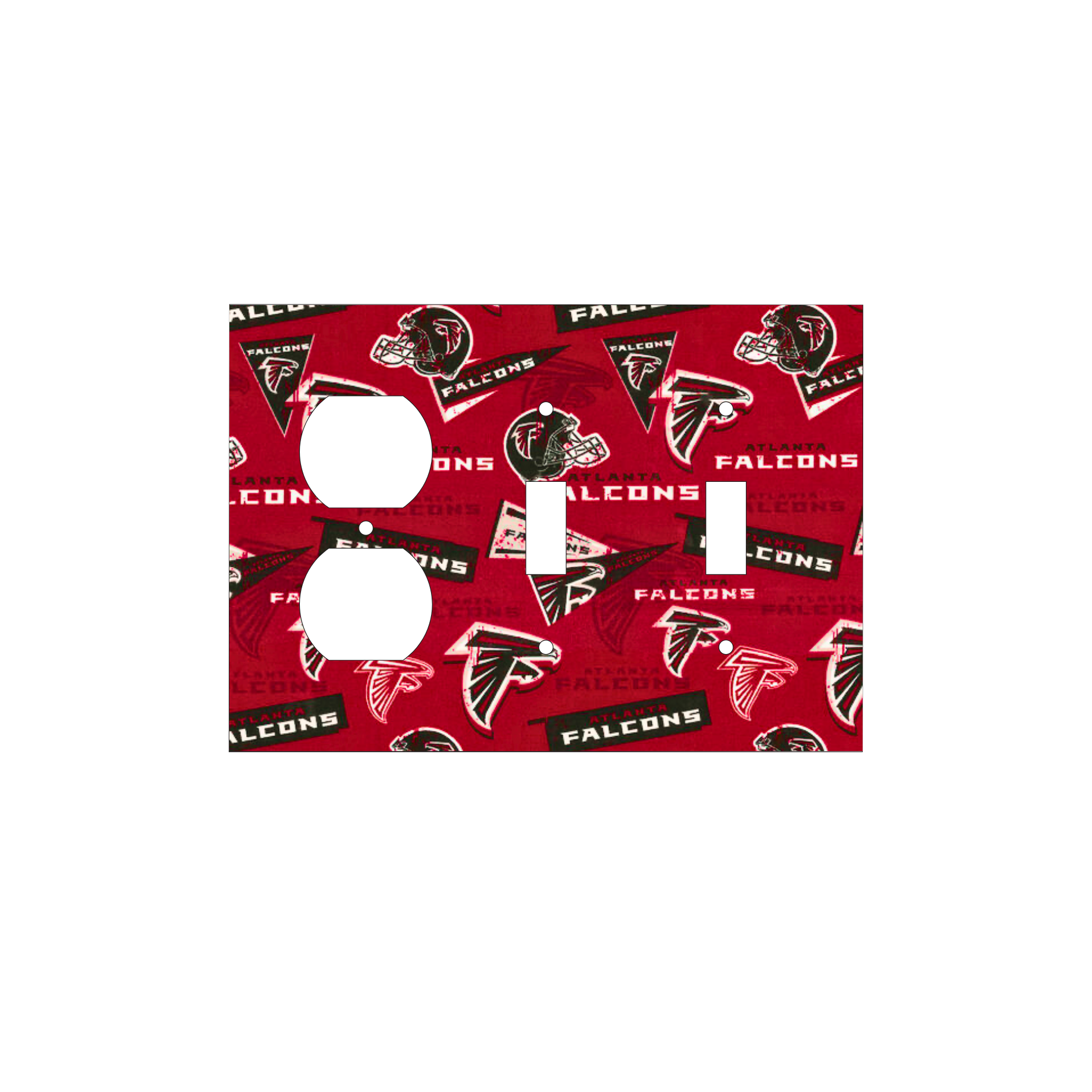 Rise Up in Style | Red Atlanta Falcons Switchplate | Kustom Kreationz