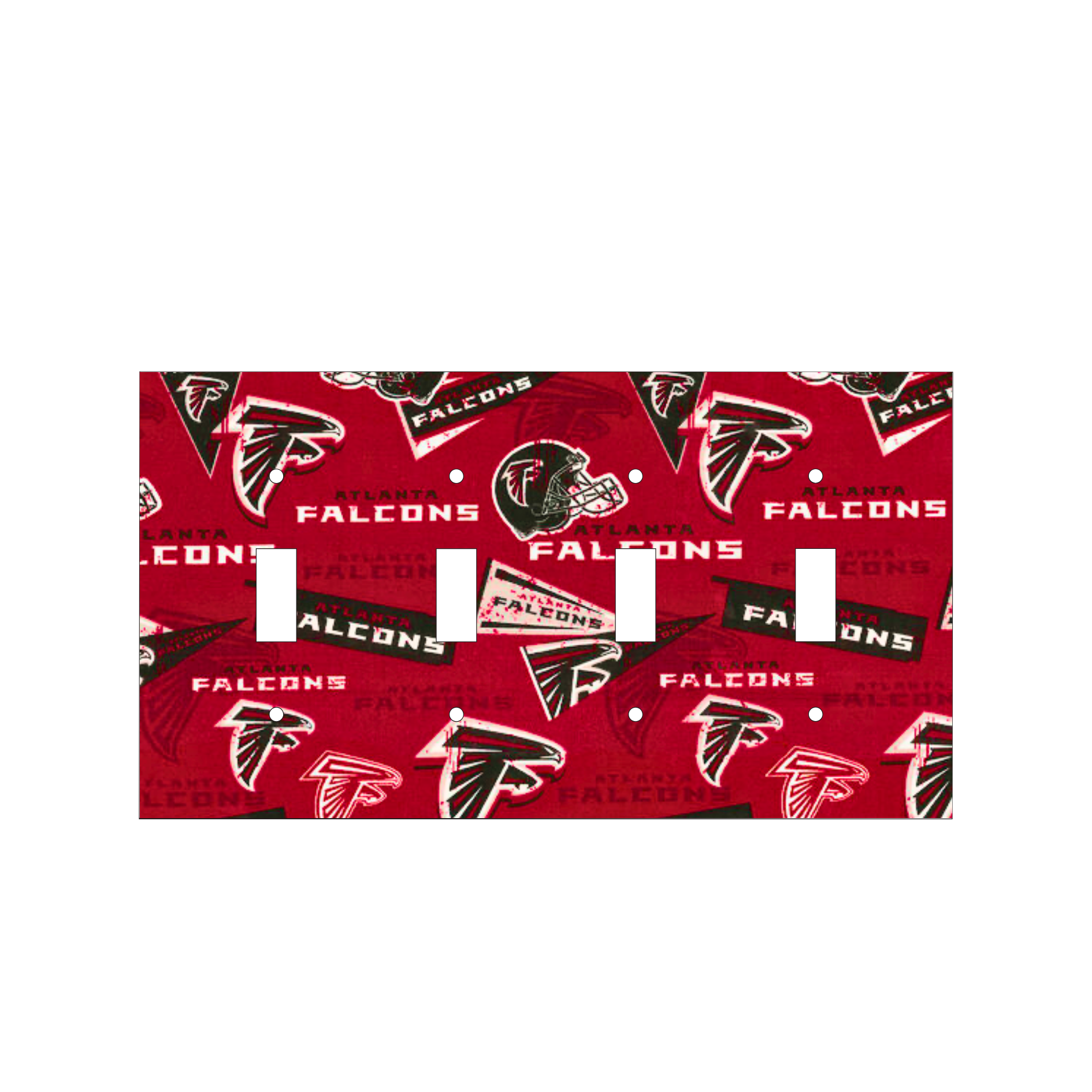 Rise Up in Style | Red Atlanta Falcons Switchplate | Kustom Kreationz