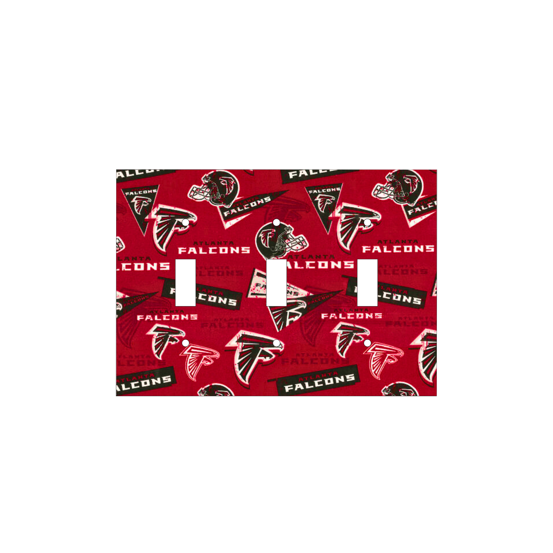 Rise Up in Style | Red Atlanta Falcons Switchplate | Kustom Kreationz