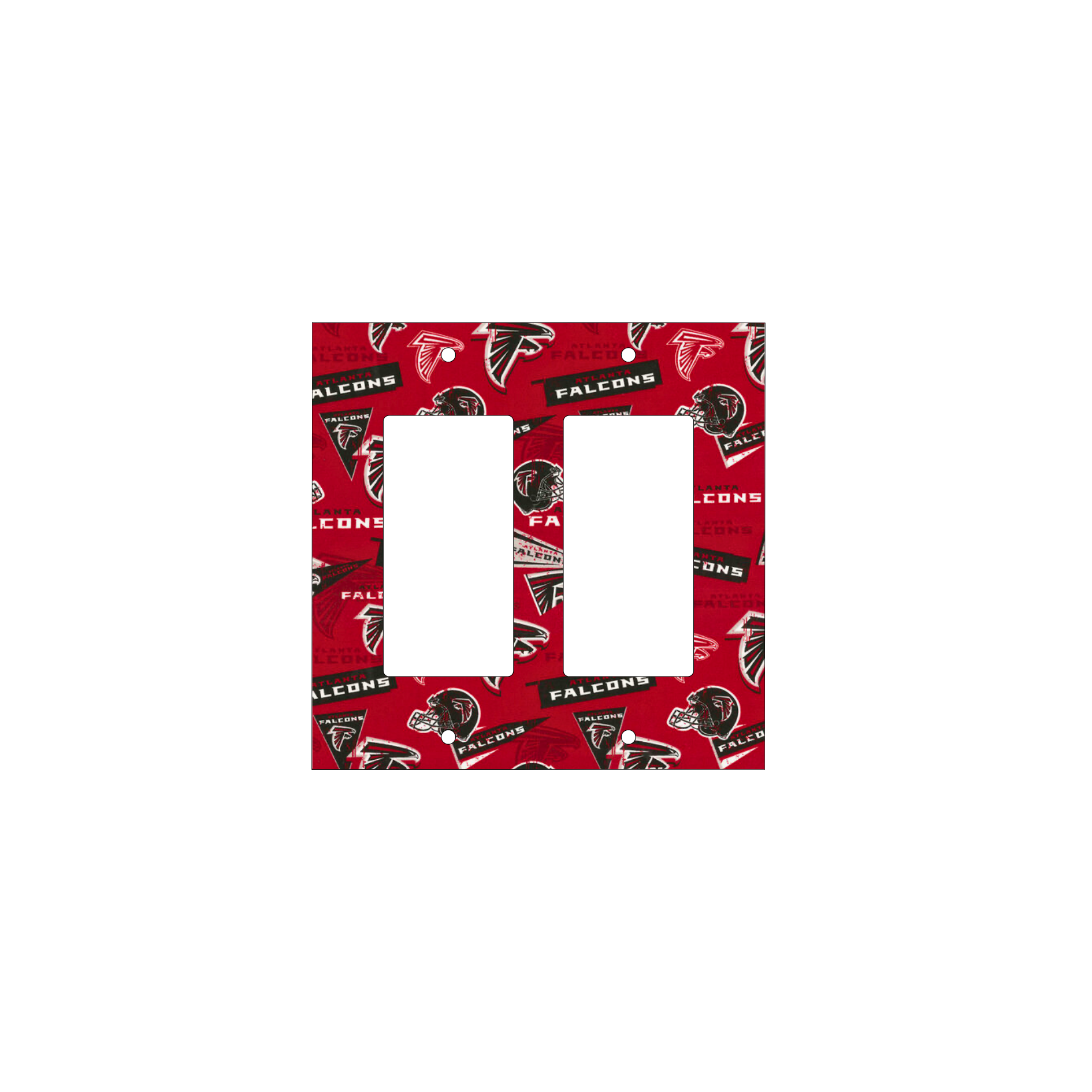 Rise Up in Style | Red Atlanta Falcons Switchplate | Kustom Kreationz