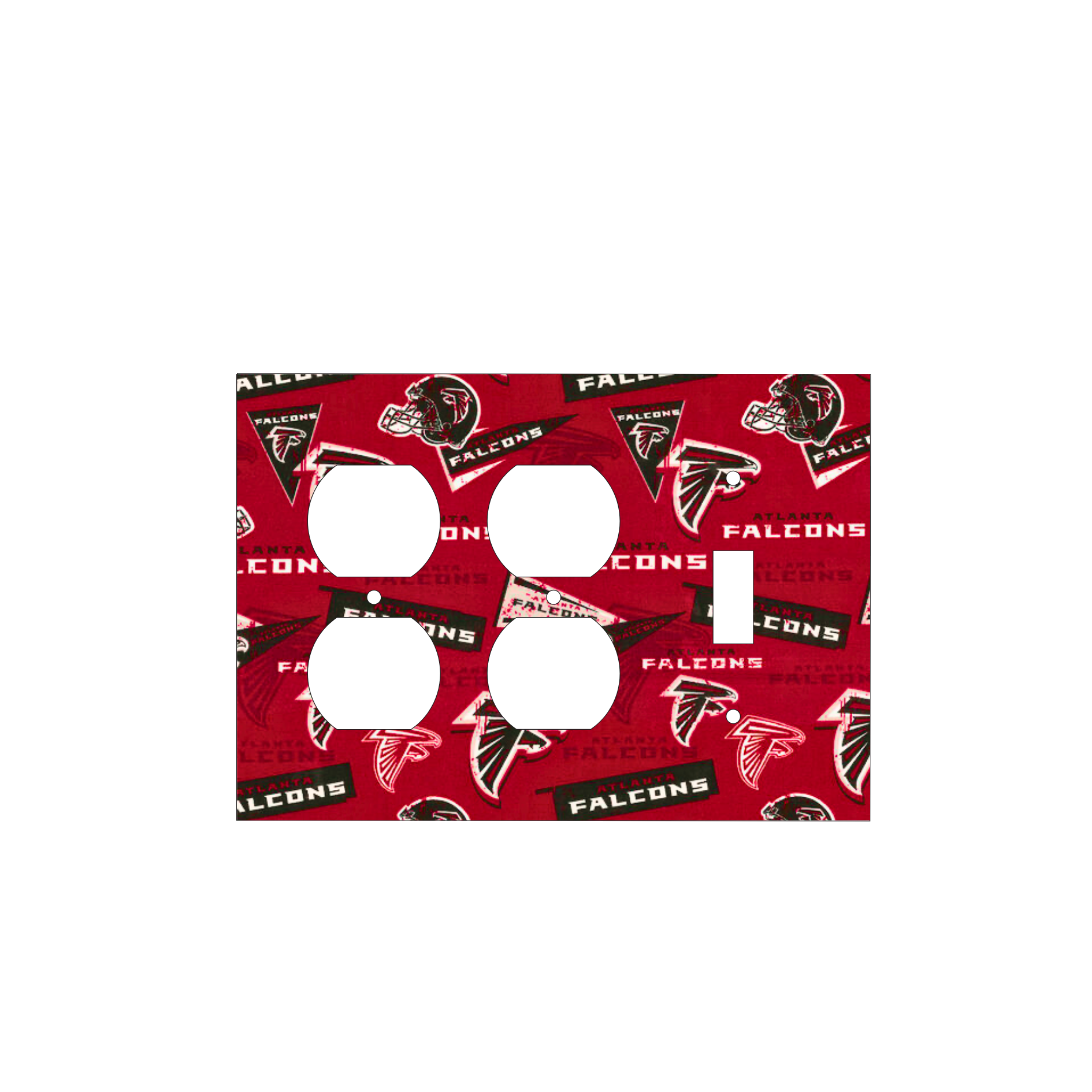 Rise Up in Style | Red Atlanta Falcons Switchplate | Kustom Kreationz