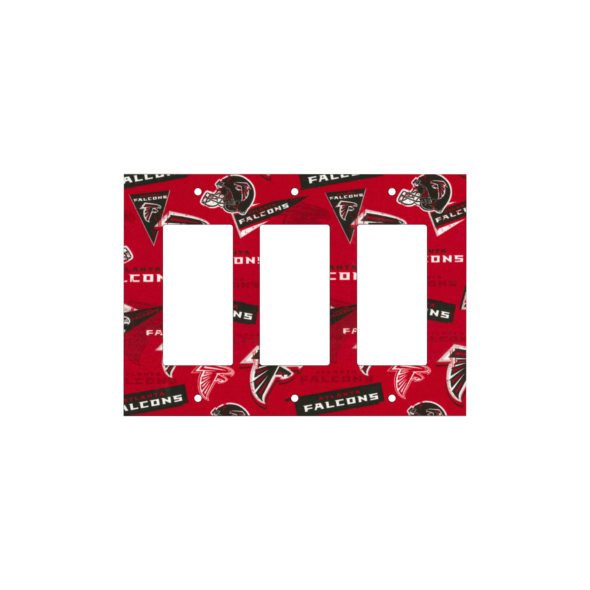 Rise Up in Style | Red Atlanta Falcons Switchplate | Kustom Kreationz