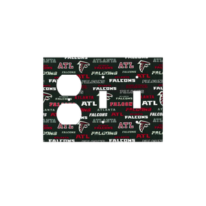 Soulful NFL Black Atlanta Falcons Flair Light Switch Cover