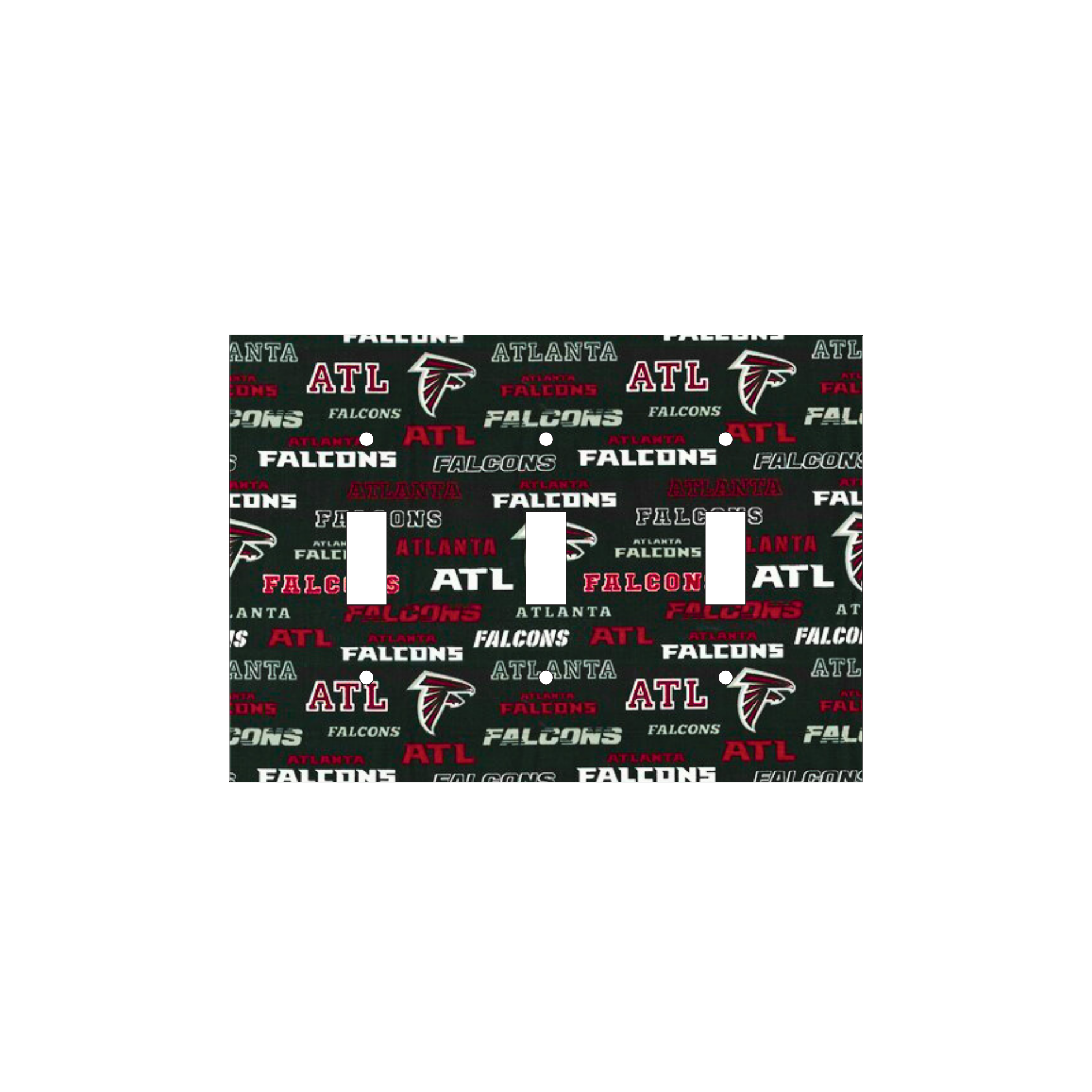 Soulful NFL Black Atlanta Falcons Flair Light Switch Cover