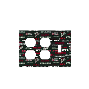 Soulful NFL Black Atlanta Falcons Flair Light Switch Cover