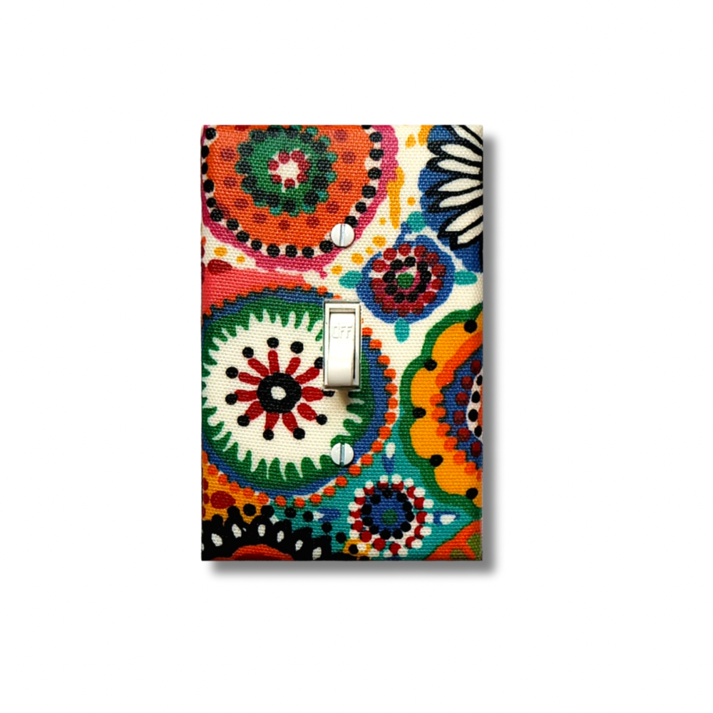 Rainbow Sunburst Decorative Switch Plate
