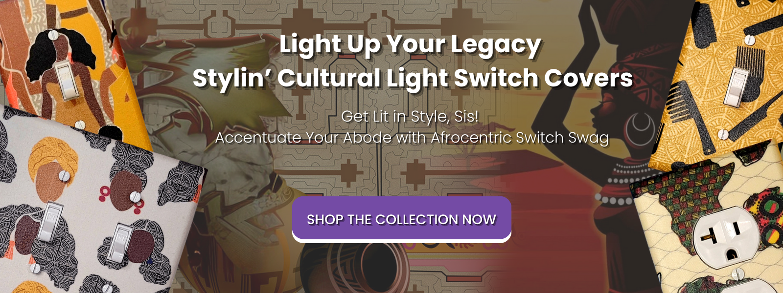 Light Up Your Legacy   Stylin’ Cultural Light Switch Covers     "Get Lit in Style, Sis! – Accentuate Your Abode with Afrocentric Switch Swag"