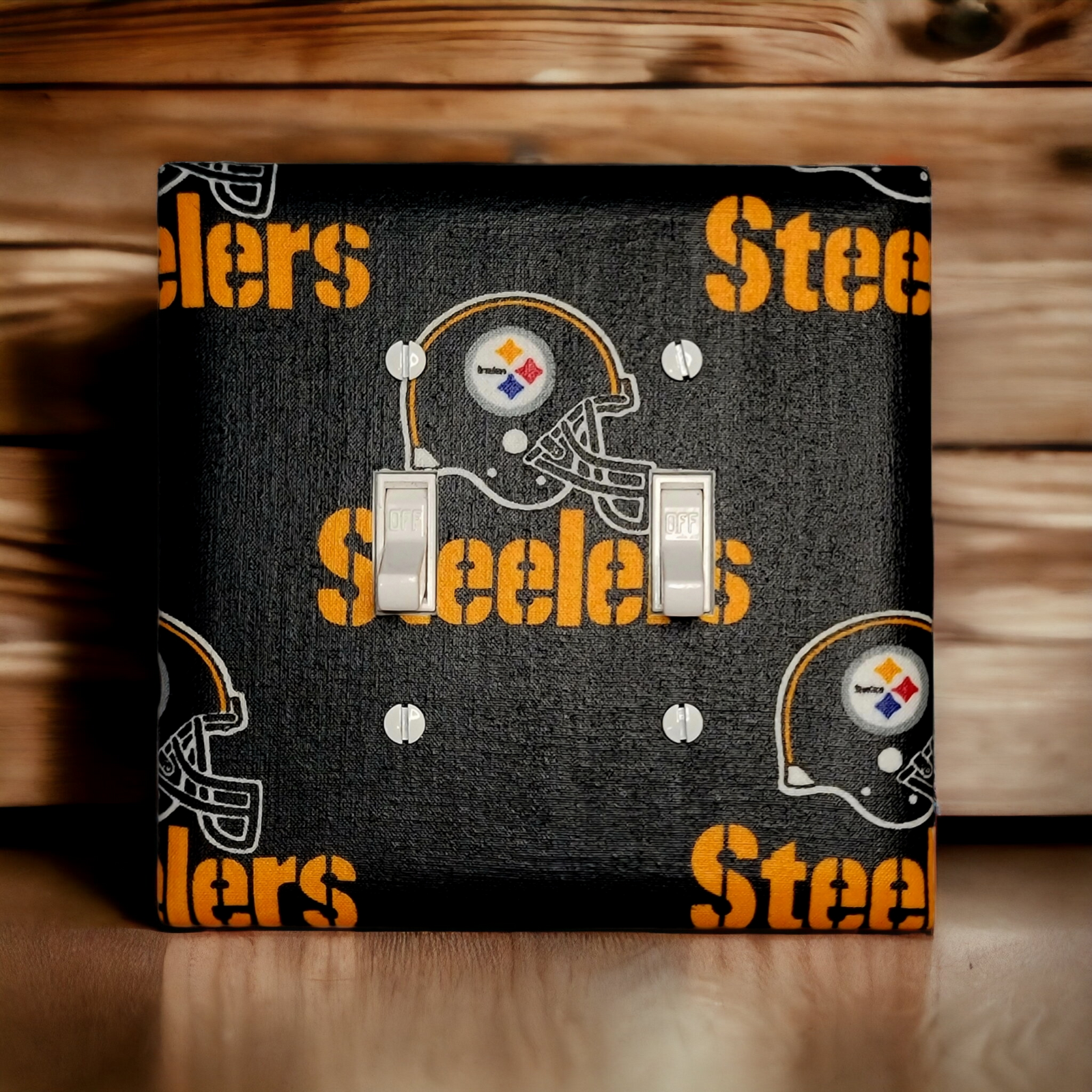 NFL Pittsburgh Steelers Light Switch | Wall Plate | Outlet Covers | Toggle | Switchplate - Kustom Kreationz by Kila