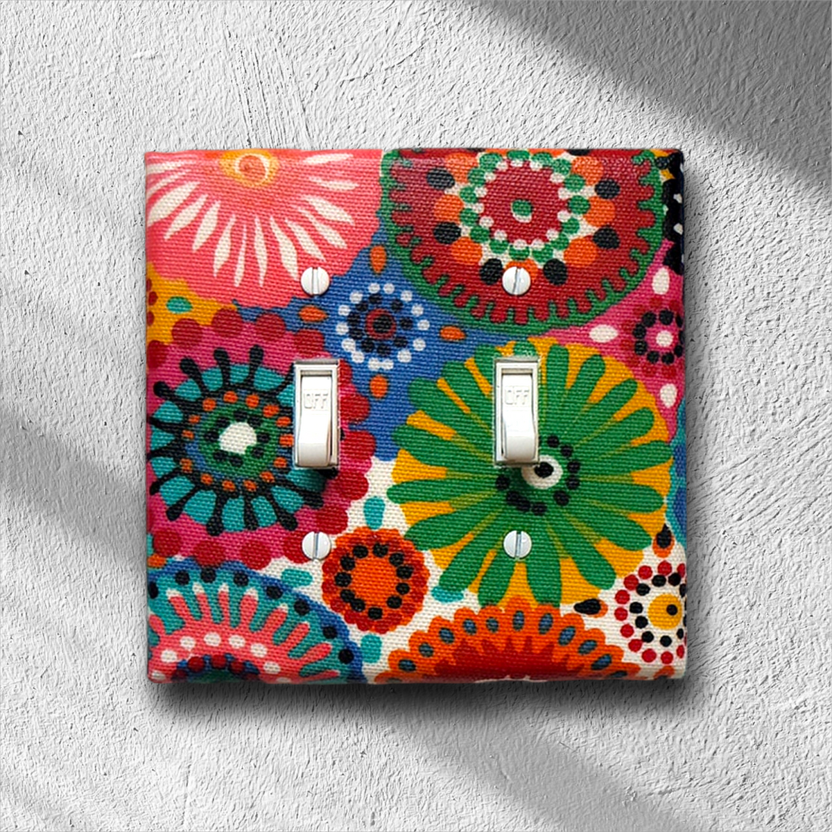 Rainbow Sunburst Decorative Switch Plate