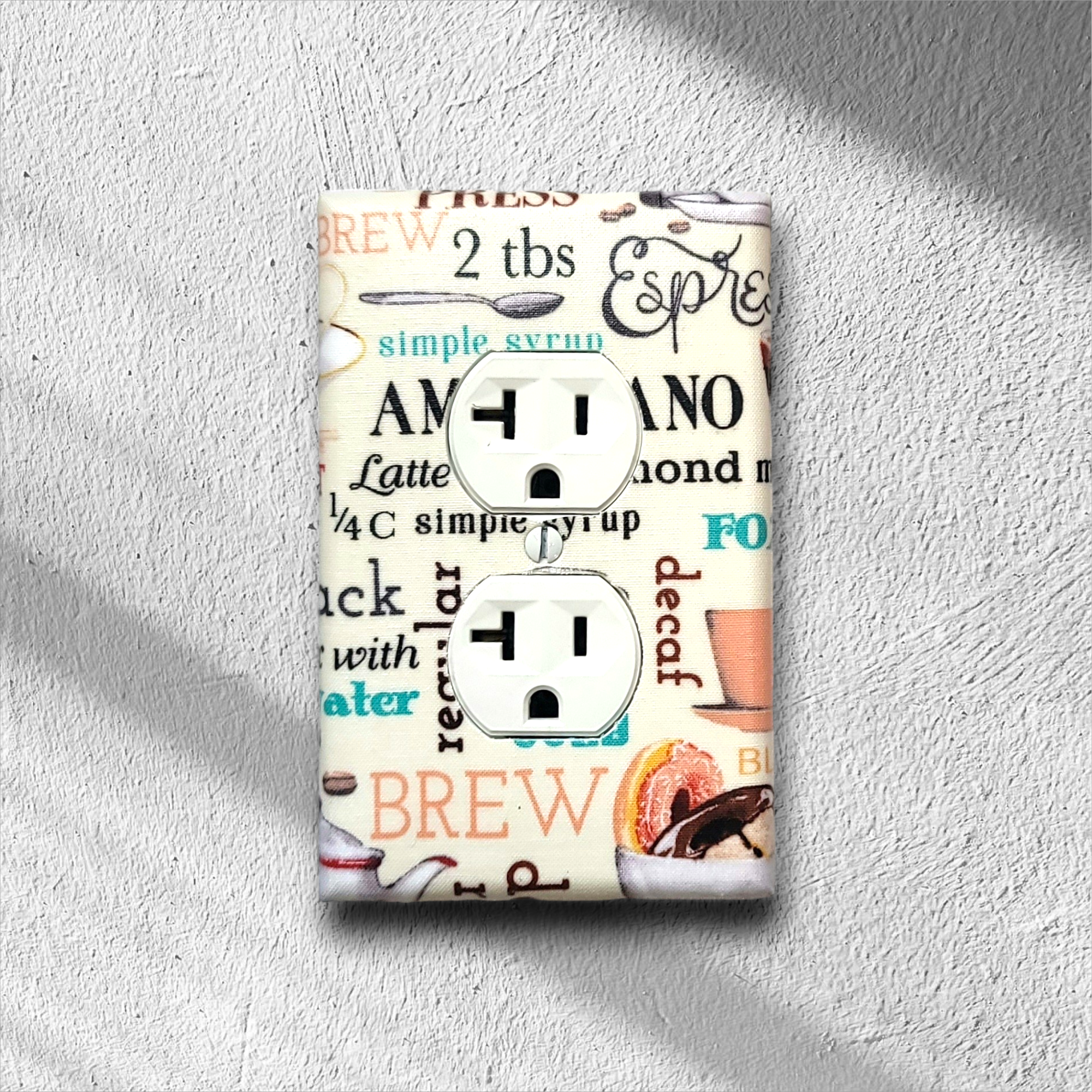 Coffee Ritual Decorative Light Switch Cover