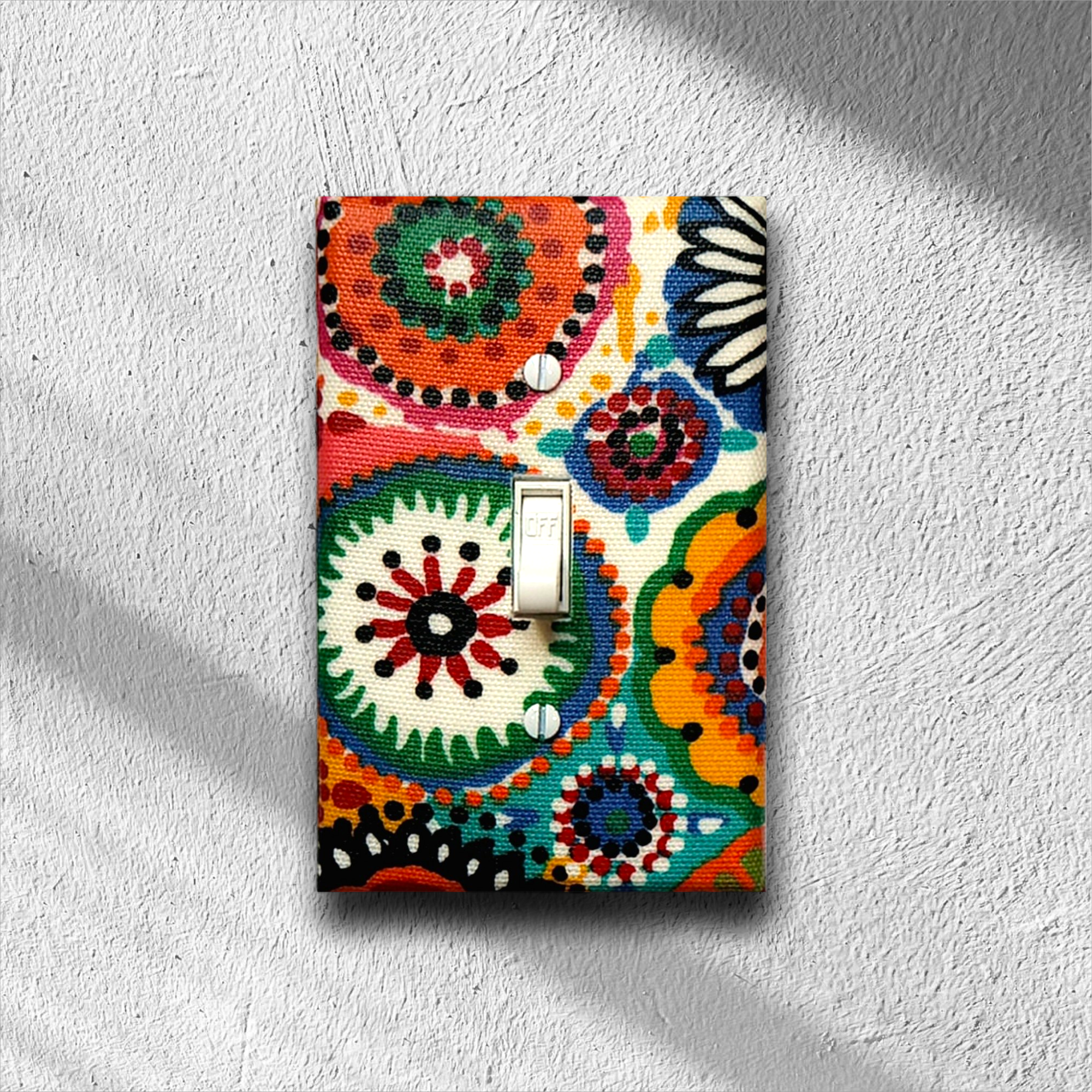 Rainbow Sunburst Decorative Switch Plate