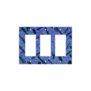 Blue Hair Tools Switch Cover | Afrocentric Styling Cultural Art
