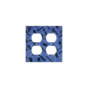 Blue Hair Tools Switch Cover | Afrocentric Styling Cultural Art