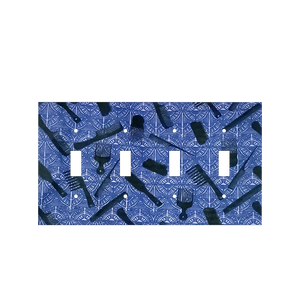 Blue Hair Tools Switch Cover | Afrocentric Styling Cultural Art