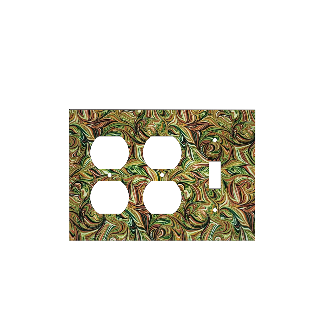 Ember & Emerald Marbled Light Switch Cover