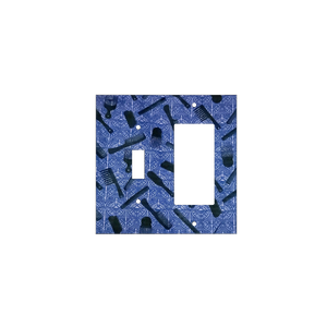 Blue Hair Tools Switch Cover | Afrocentric Styling Cultural Art