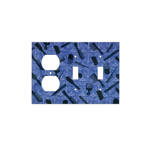 Blue Hair Tools Switch Cover | Afrocentric Styling Cultural Art