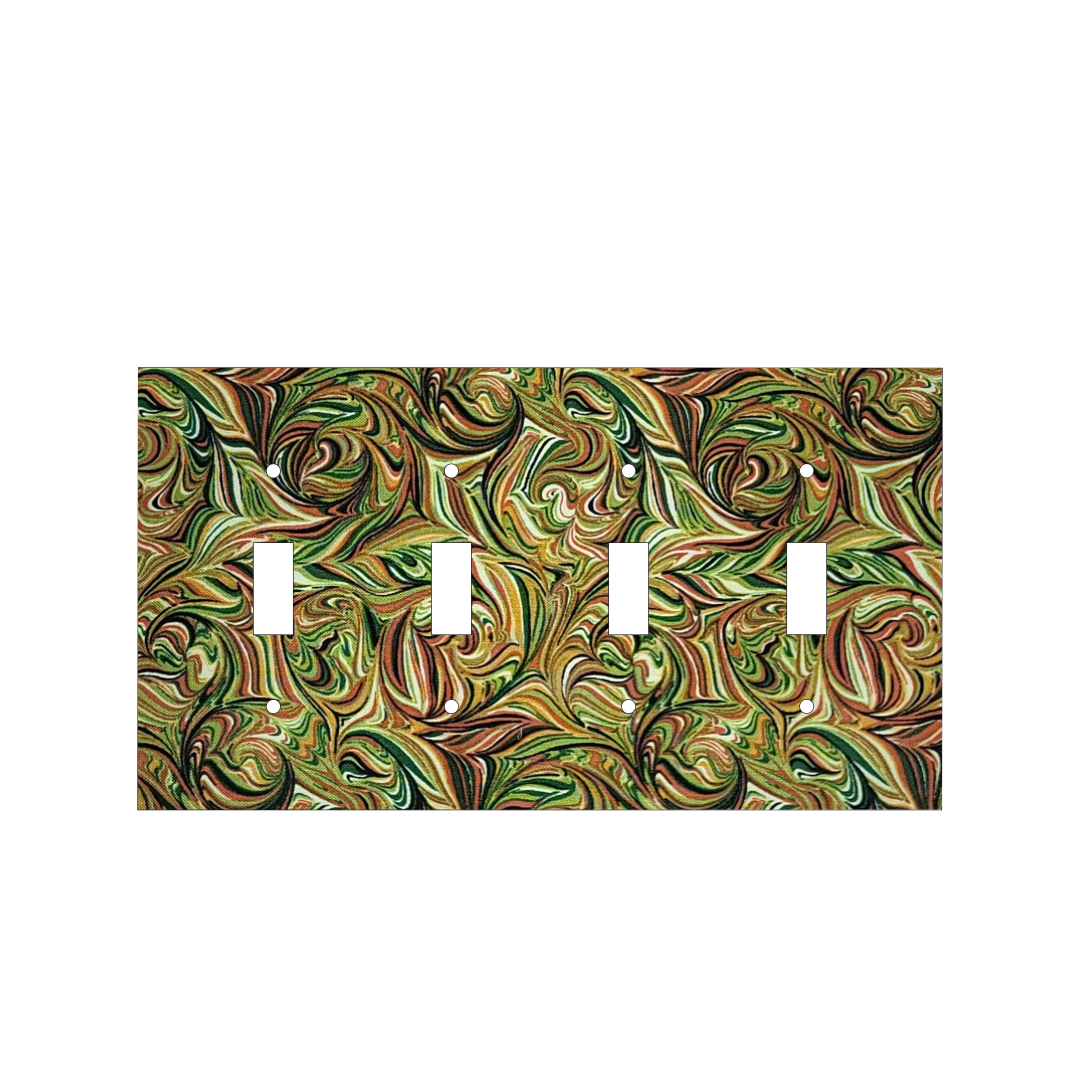 Ember & Emerald Marbled Light Switch Cover