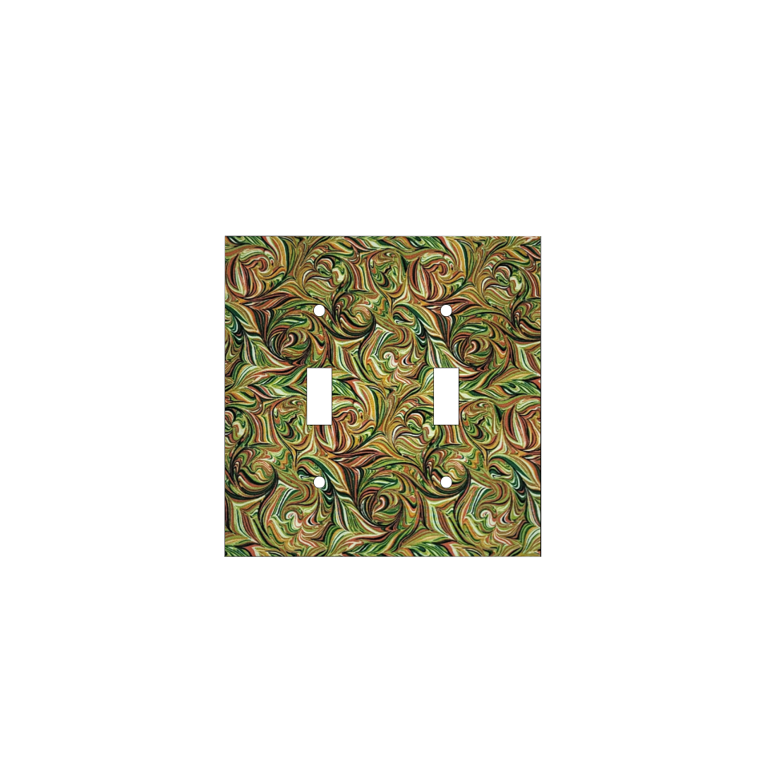 Ember & Emerald Marbled Light Switch Cover