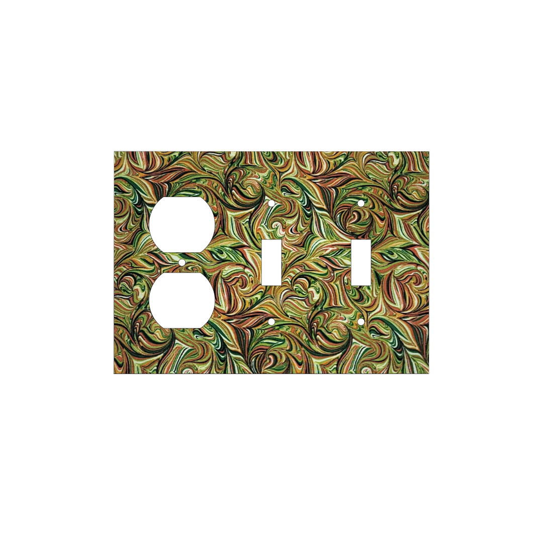 Ember & Emerald Marbled Light Switch Cover
