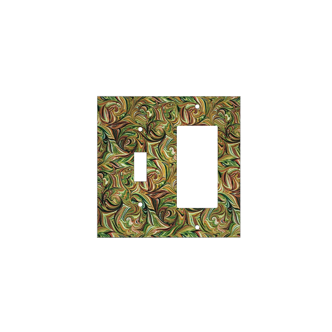 Ember & Emerald Marbled Light Switch Cover