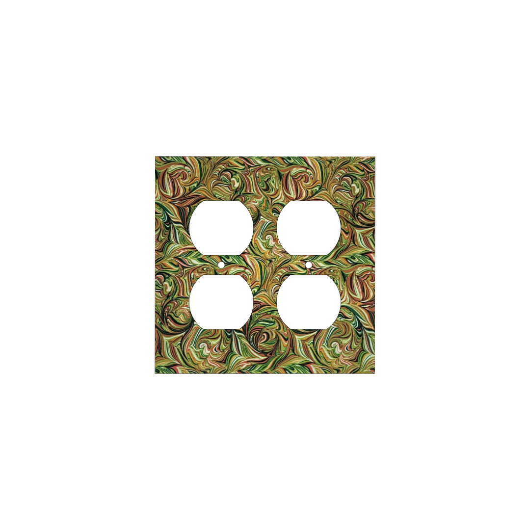 Ember & Emerald Marbled Light Switch Cover