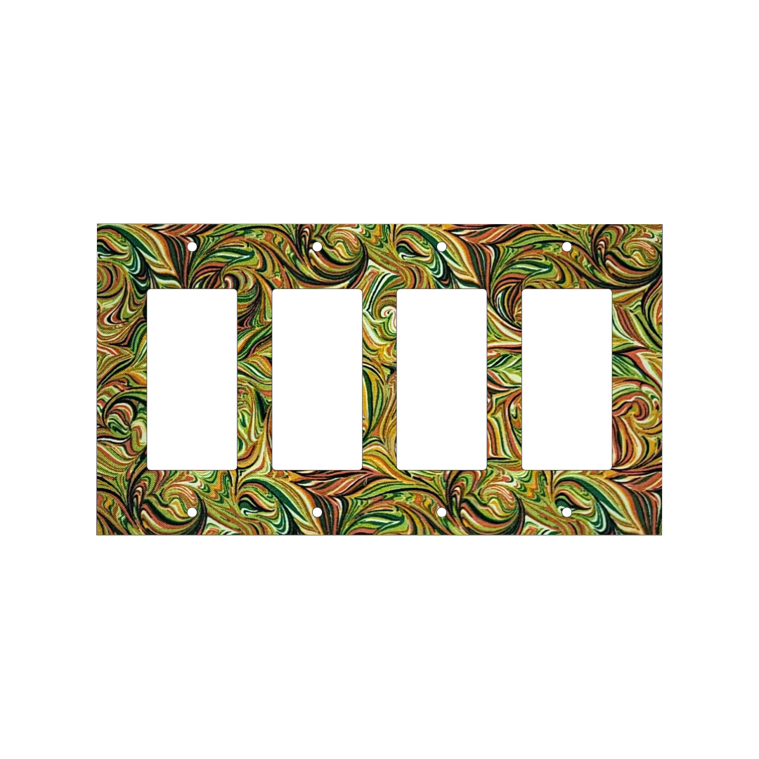 Ember & Emerald Marbled Light Switch Cover