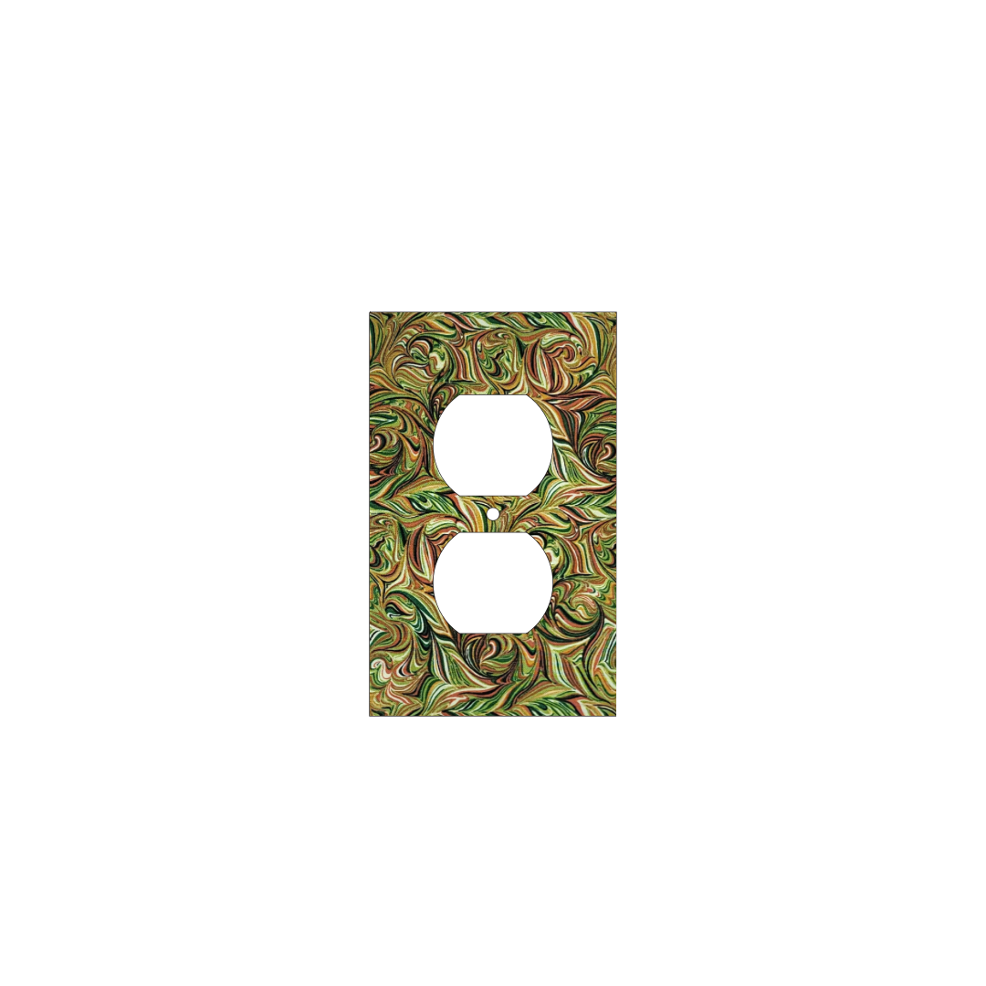 Ember & Emerald Marbled Light Switch Cover
