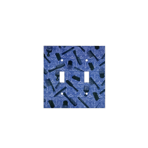 Blue Hair Tools Switch Cover | Afrocentric Styling Cultural Art