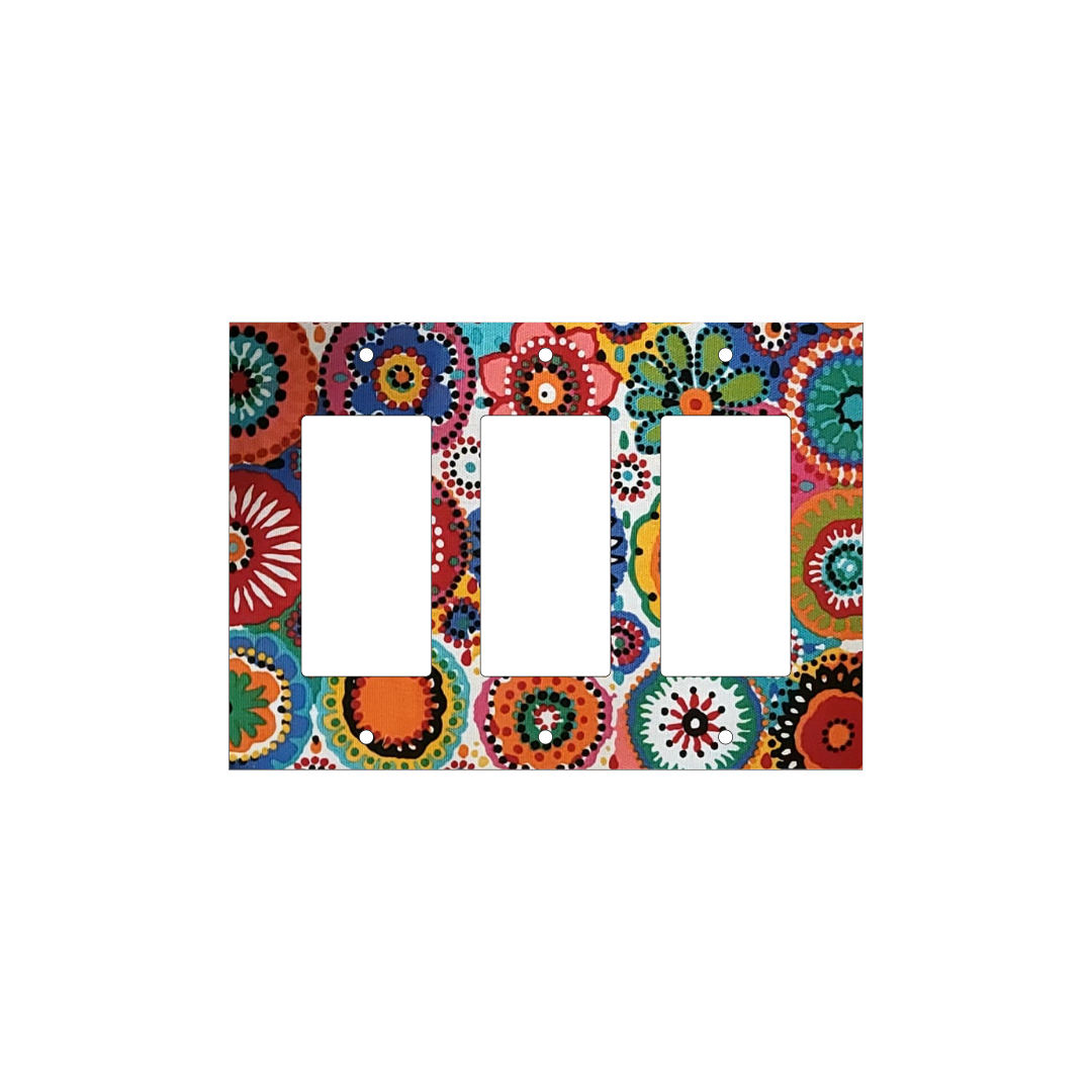 Rainbow Sunburst Decorative Switch Plate