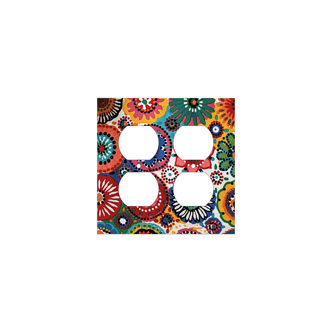 Rainbow Sunburst Decorative Switch Plate