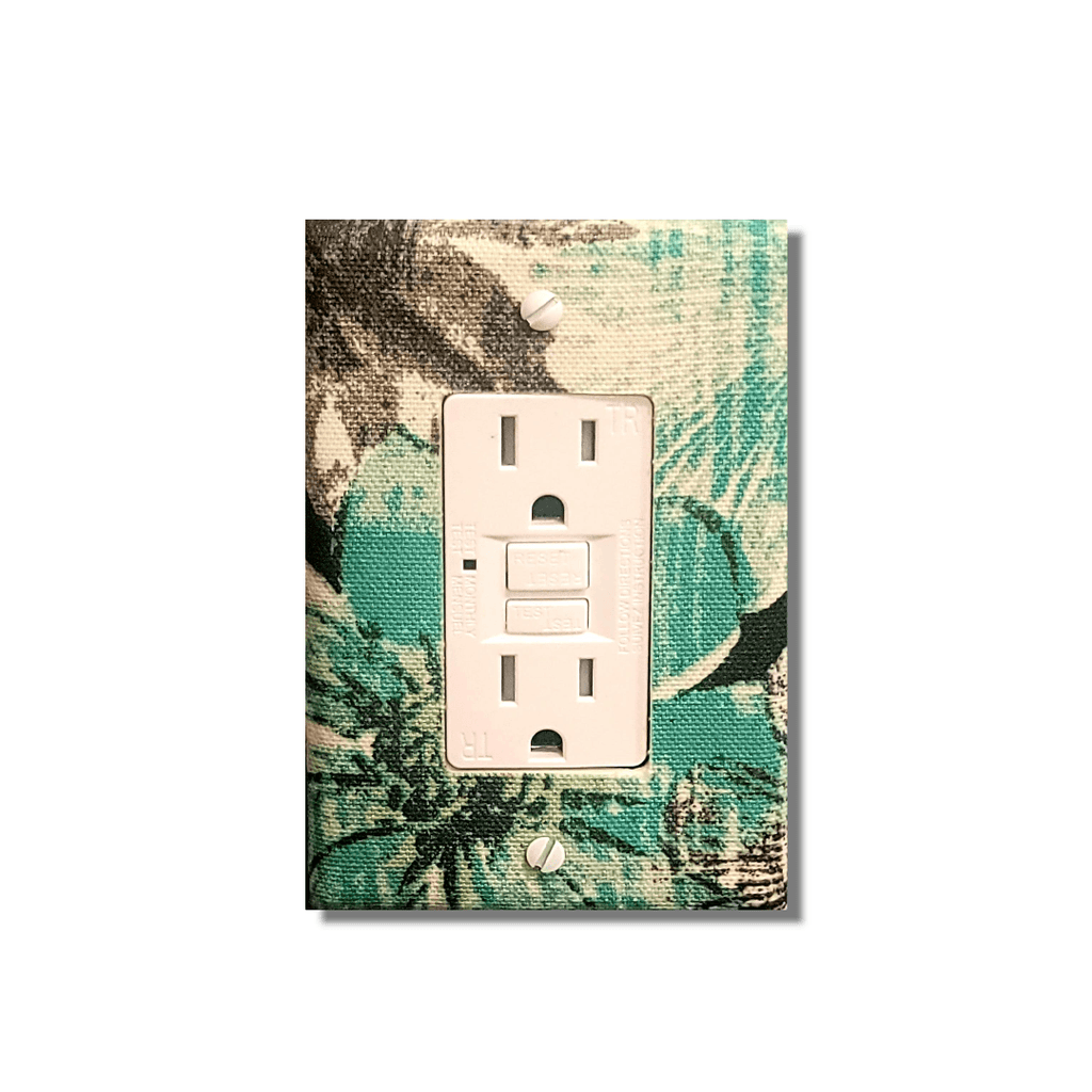 Growing Green Fabric Light Switch | Wall Plate | Outlet Covers | Toggle | Switchplate - Kustom Kreationz by Kila