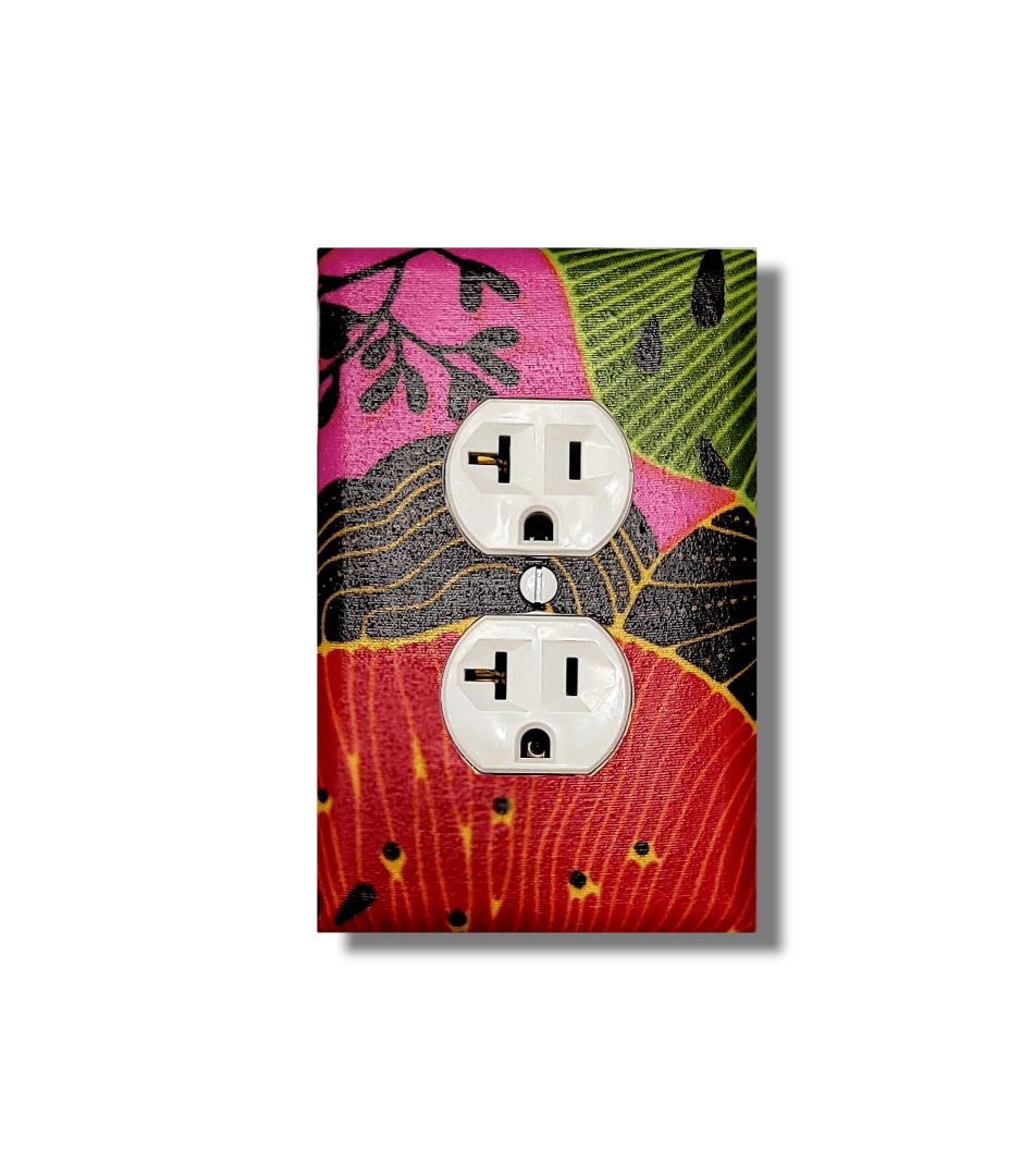 Starfruit Collection Fabric Light Switch | Wall Plate | Outlet Covers | Toggle | Switchplate - Kustom Kreationz by Kila