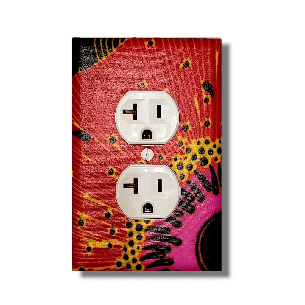 Starfruit Collection Fabric Light Switch | Wall Plate | Outlet Covers | Toggle | Switchplate - Kustom Kreationz by Kila