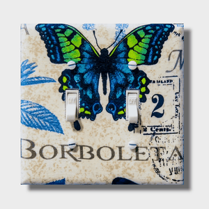 Fake Butterflies On A Lightswitch Poster by - Fine Art America
