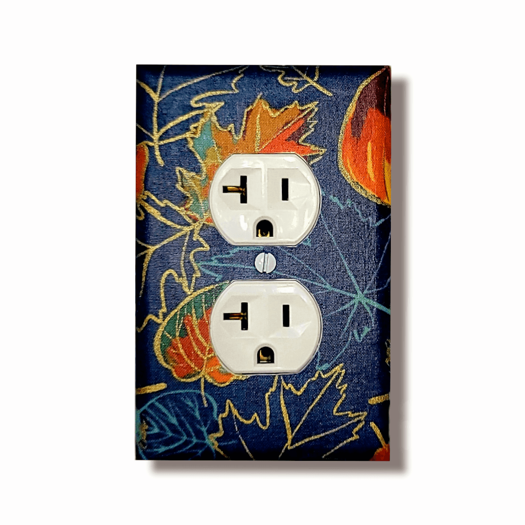 Autumn Changing Leaves Fabric Light Switch & Outlet Covers - Kustom Kreationz by Kila