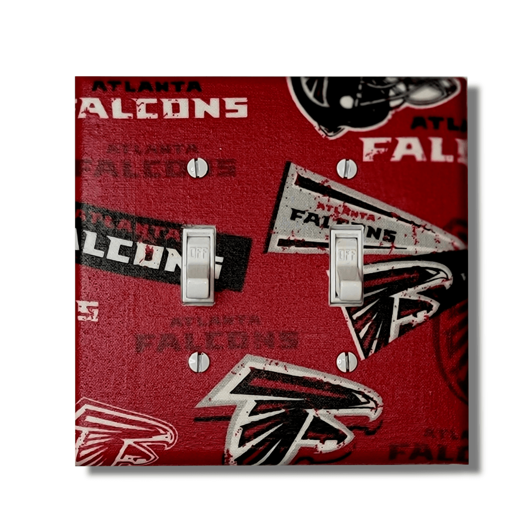 Red NFL Atlanta Falcons Light Switch | Wall Plate | Outlet Covers | Toggle | Switchplate - Kustom Kreationz by Kila