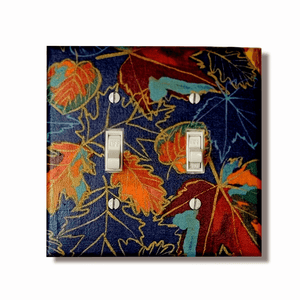 Autumn Changing Leaves Fabric Light Switch & Outlet Covers - Kustom Kreationz by Kila