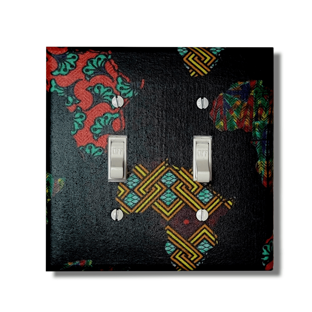Black Jewel (It's DEEP BLUE) Light Switch | Wall Plate | Outlet Covers | Toggle | Switchplate - Kustom Kreationz by Kila