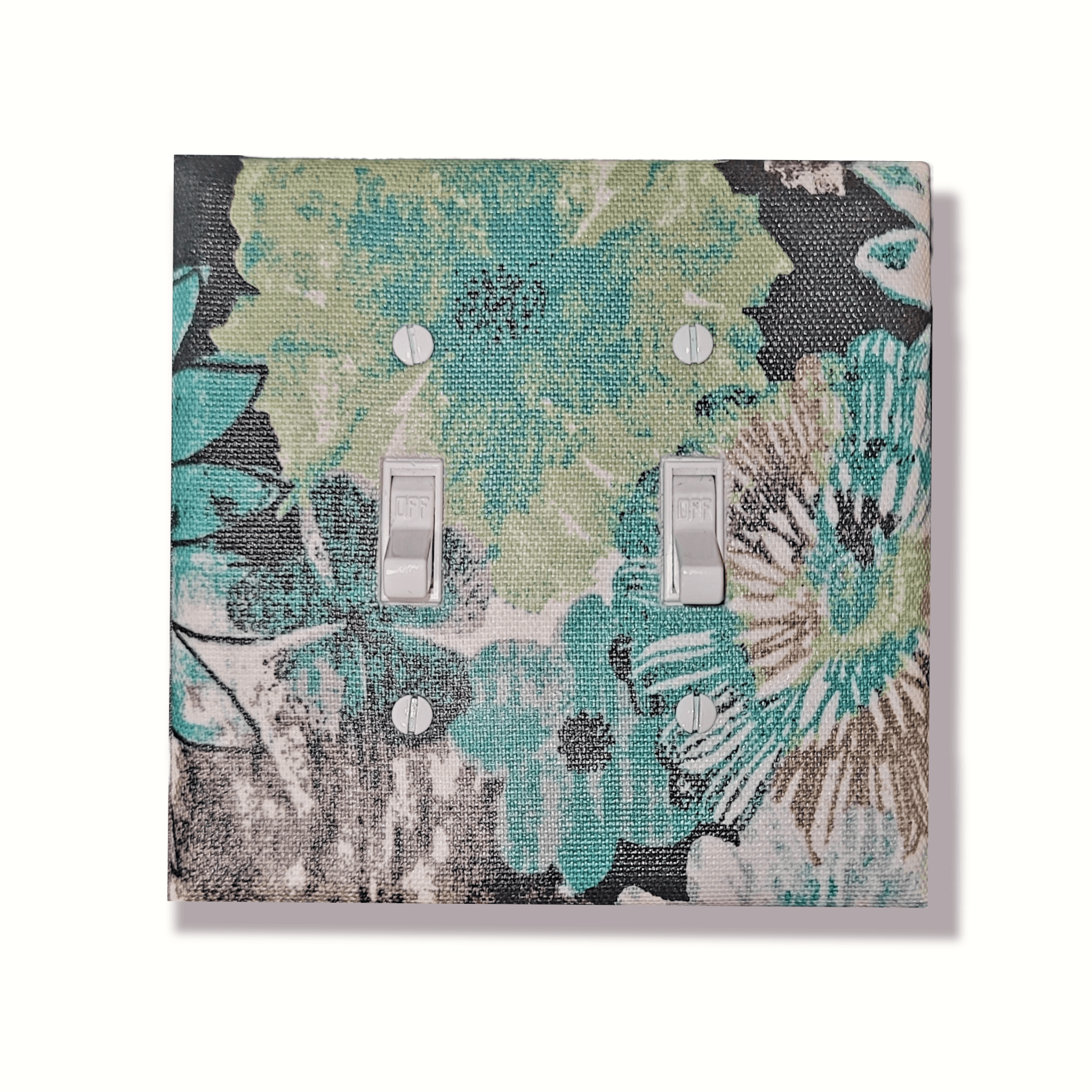 Growing Green Fabric Light Switch | Wall Plate | Outlet Covers | Toggle | Switchplate - Kustom Kreationz by Kila