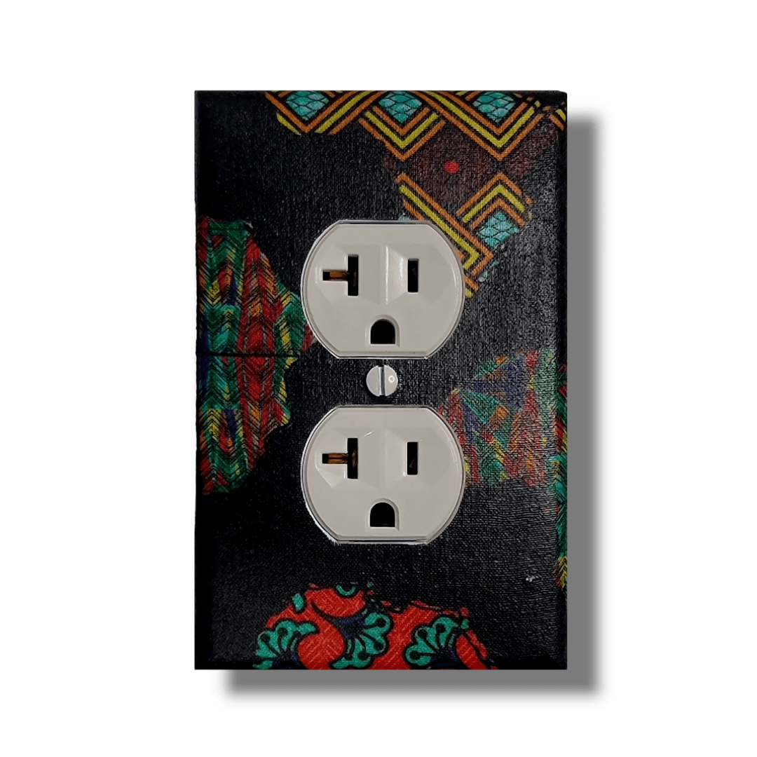 Black Jewel (It's DEEP BLUE) Light Switch | Wall Plate | Outlet Covers | Toggle | Switchplate - Kustom Kreationz by Kila