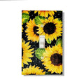 Sunflower Surprise Fabric Light Switch | Wall Plate | Outlet Covers | Toggle | Switchplate - Kustom Kreationz by Kila