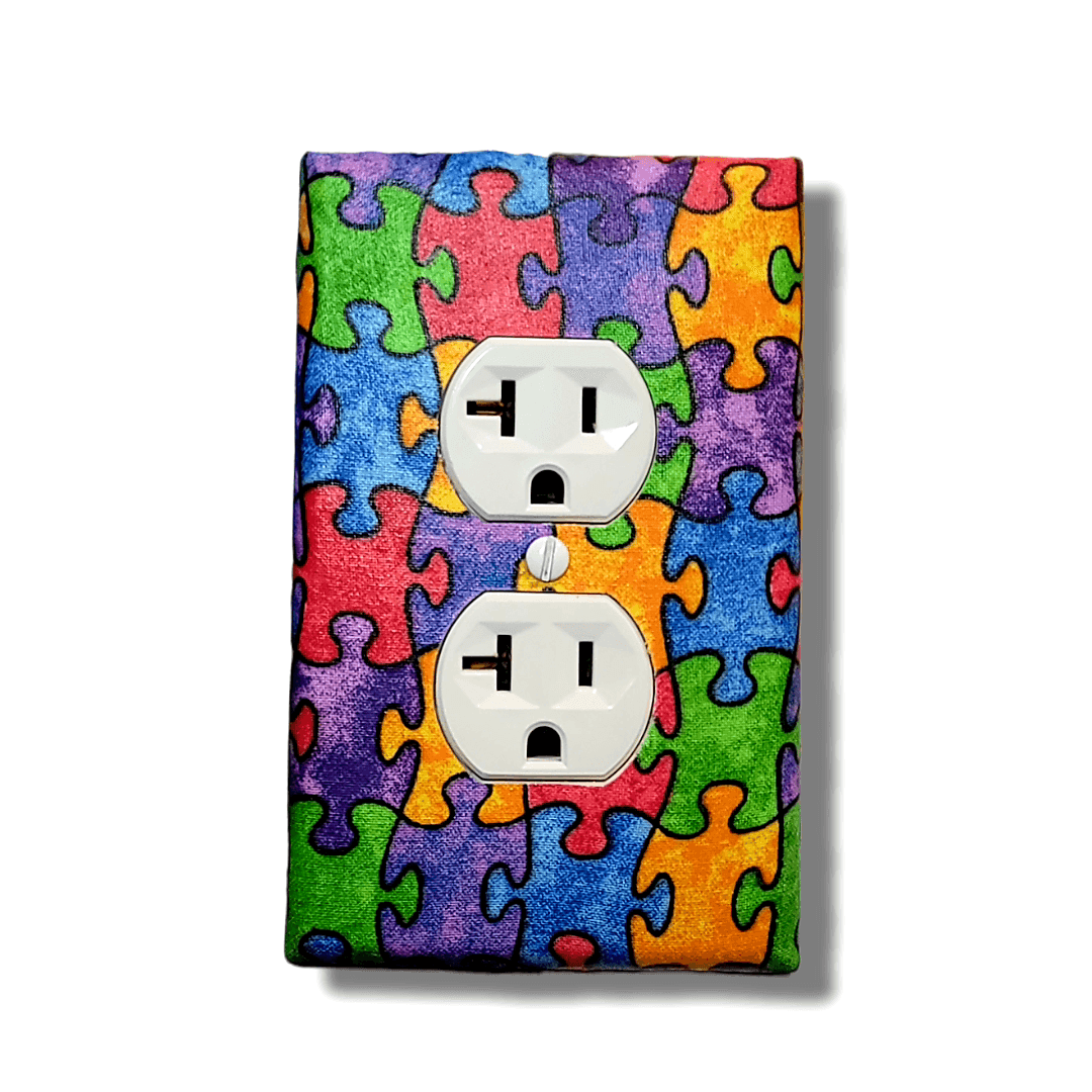 Autism Awareness Light Switch | Wall Plate | Outlet Covers | Toggle | Switchplate - Kustom Kreationz by Kila