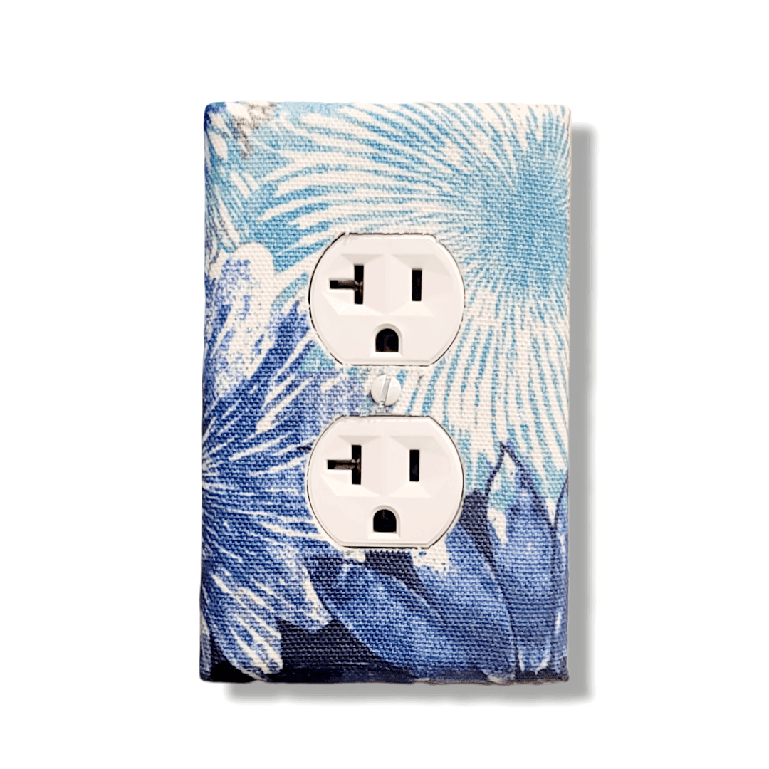 blue decorative light switch covers | Kustom Kreationz by Kila