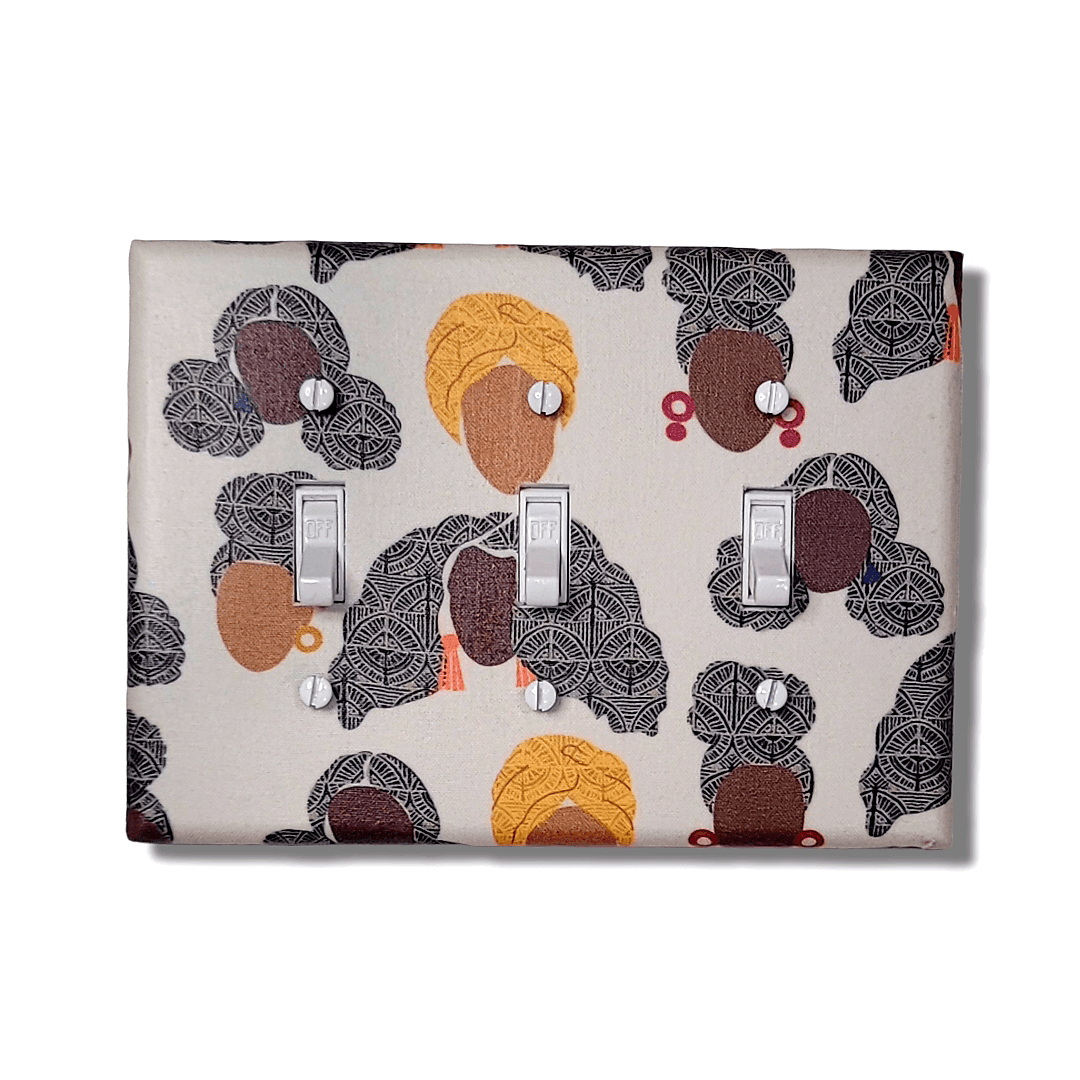 Natural Hair/Afro-textured Lightswitch Covers | Kustom Kreationz by Kila