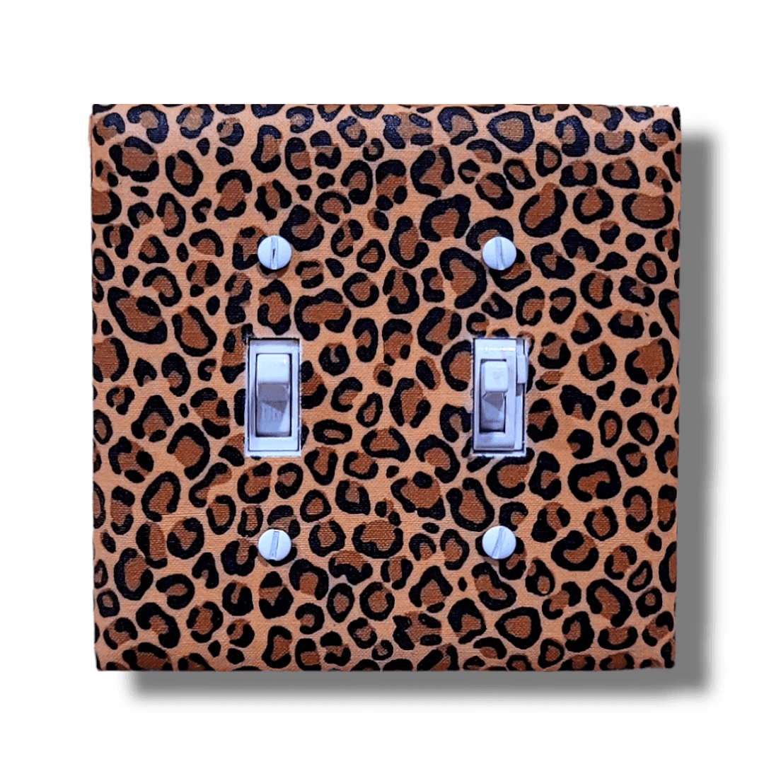 Cheetah Print Light Switch | Wall Plate | Outlet Covers | Toggle | Switchplate - Kustom Kreationz by Kila